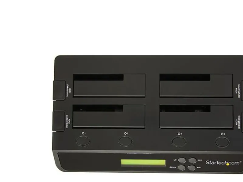 StarTech.com 4 Bay USB 3.0/ eSATA Hard Drive Duplicator Dockingstation til 2,5