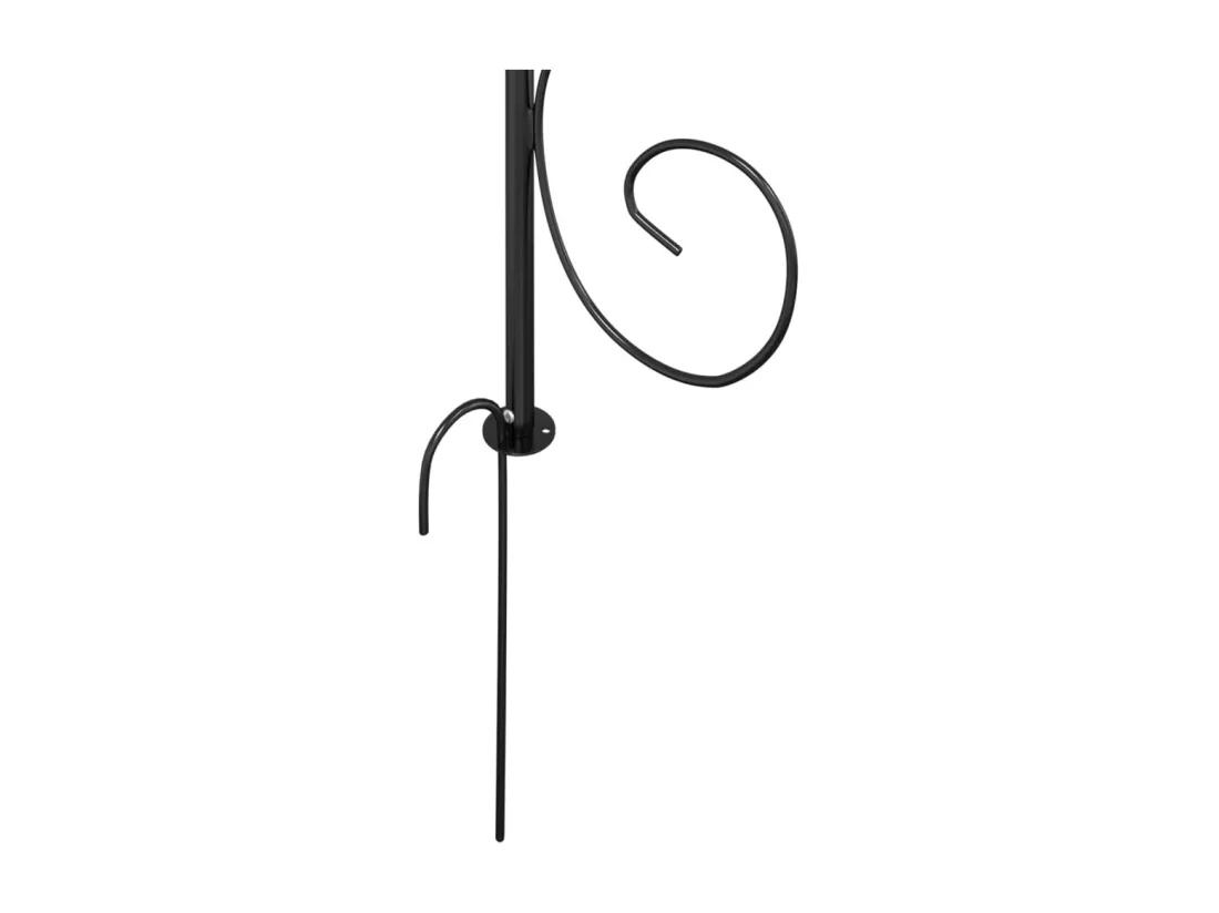 Arche de jardin Noir Ø180x255 cm Acier