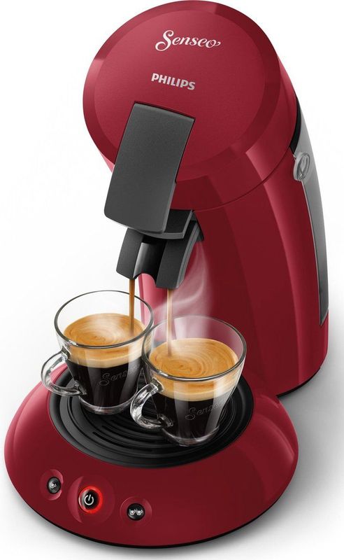 Philips - Senseo Original - Koffiepadmachine - Rood - Voor 2 Kopjes Koffie