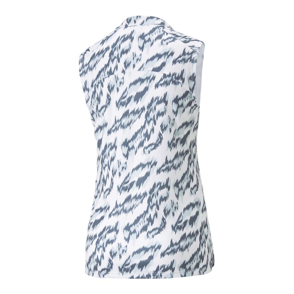 Puma Polo Blanc/Bleu Femme Puma Animal