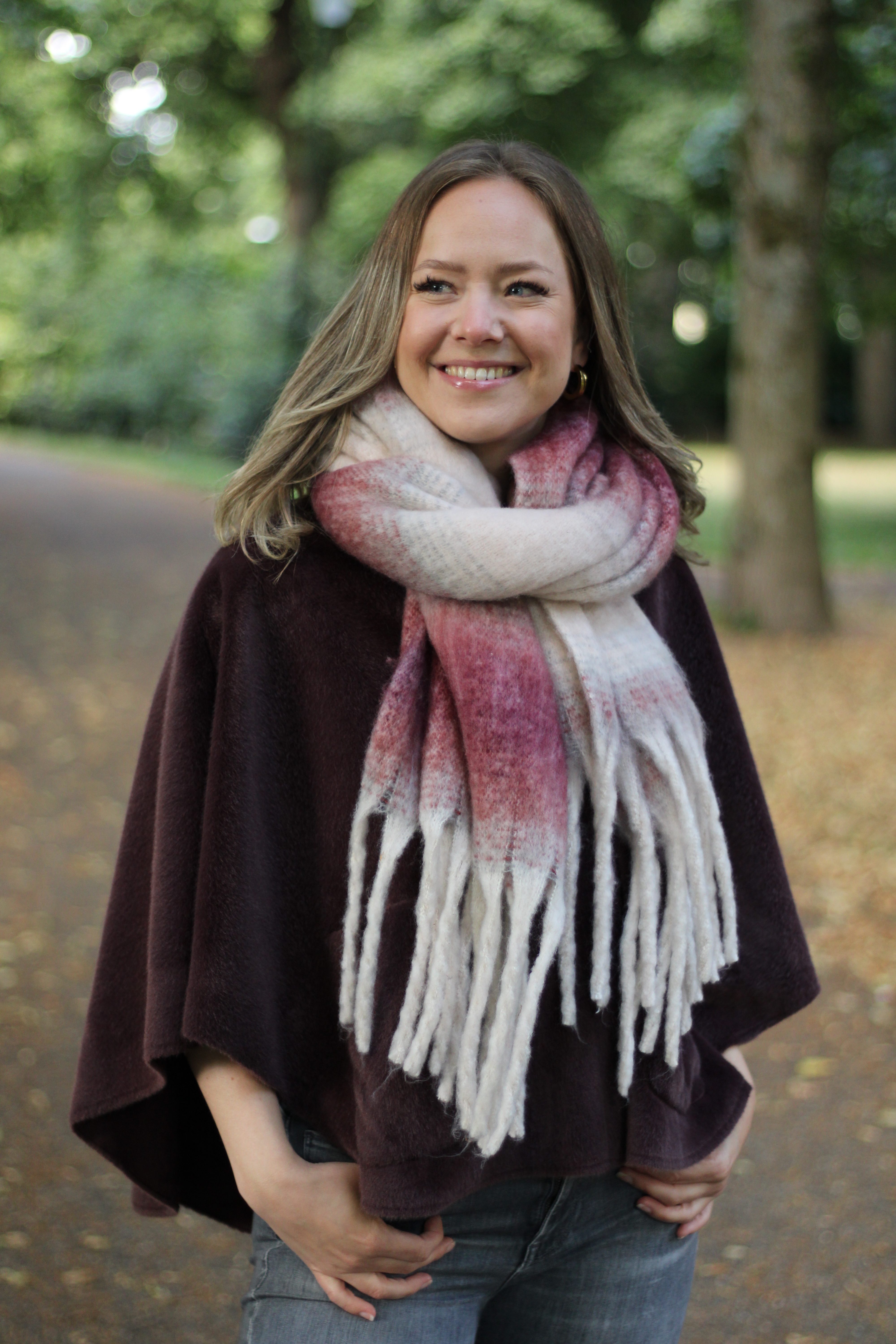 Rino & Pelle - Dewi Faux Fur Cape - Chocolate Bean