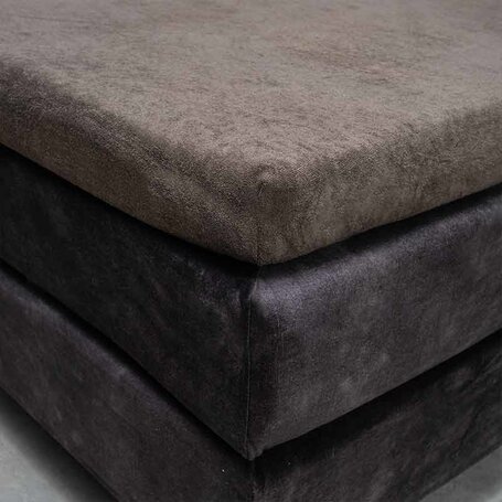 Hoeslaken Luxe Badstof - Topper - Taupe