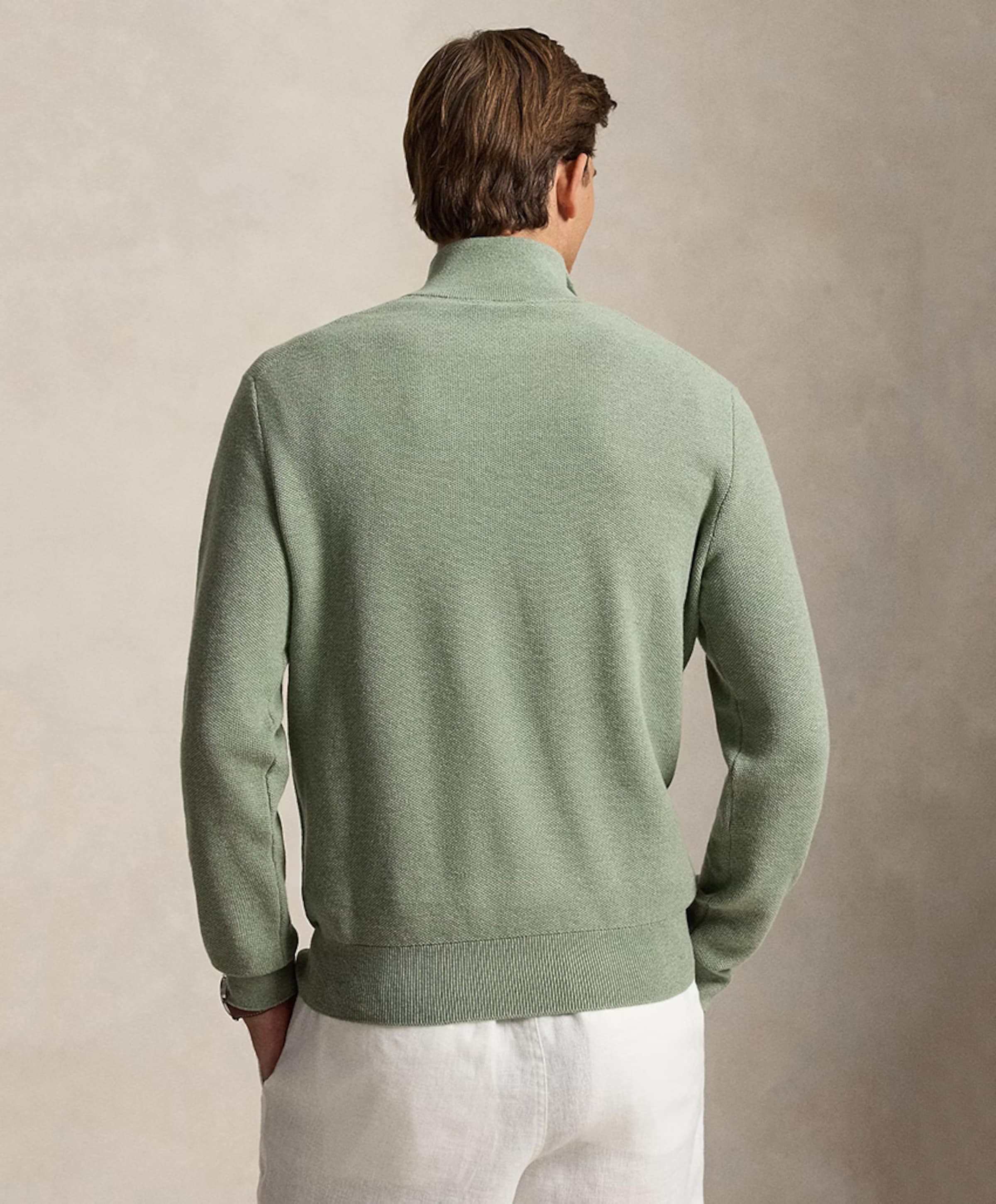 Ralph Lauren Heren trui met rits groen
