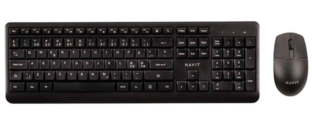 HAVIT Tastatur og mus Wireless KB269GCM