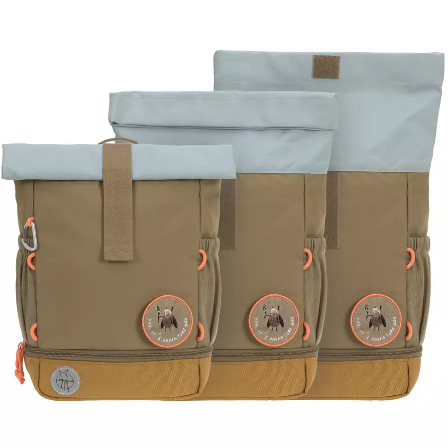 LÄSSIG Mini Rolltop Backpack, Nature olive