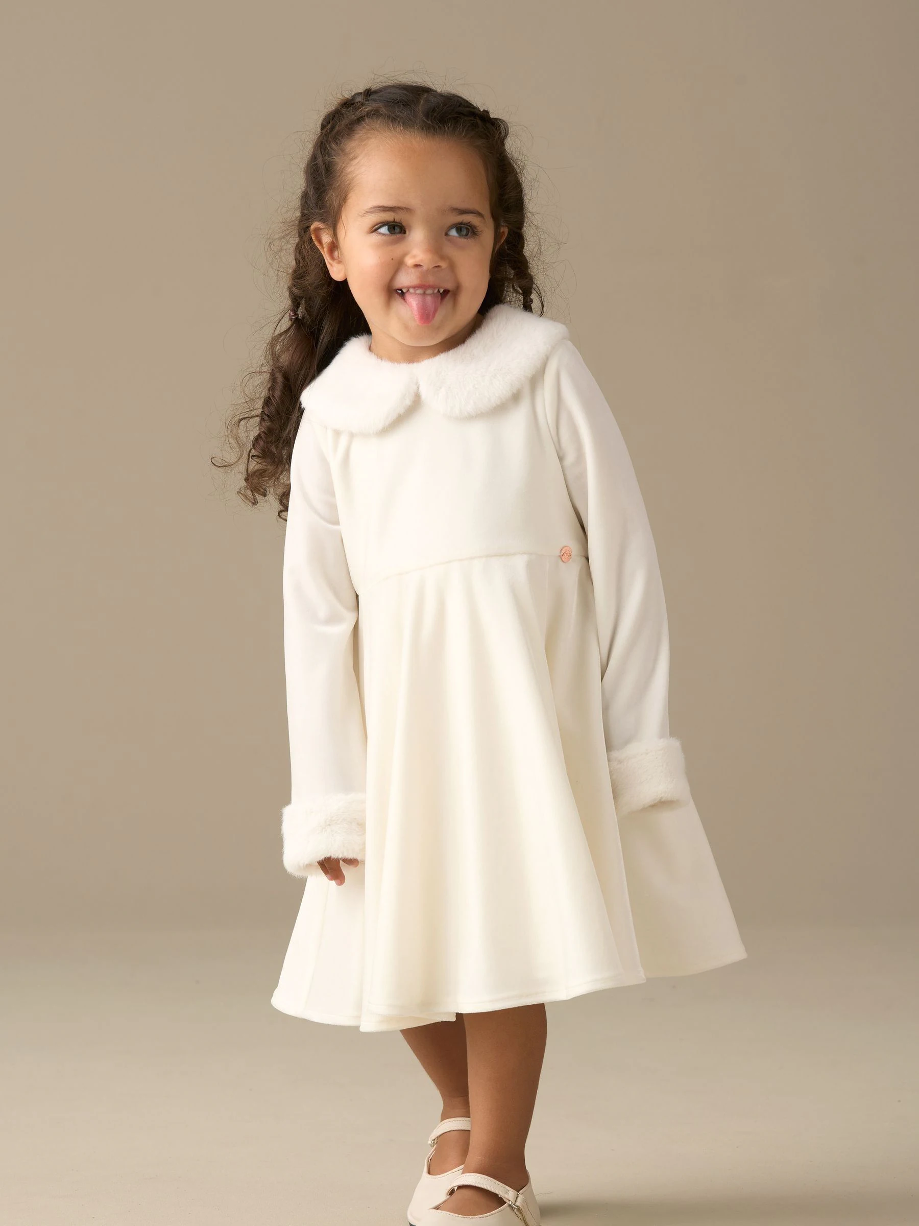 Angel & Rocket Gabrielle Fur Collar Dress