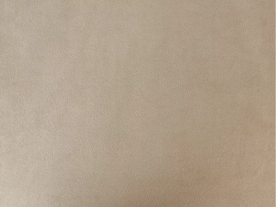 Lot de 2 tabourets de bar en velours et métal noir - Beige - VEVLINA