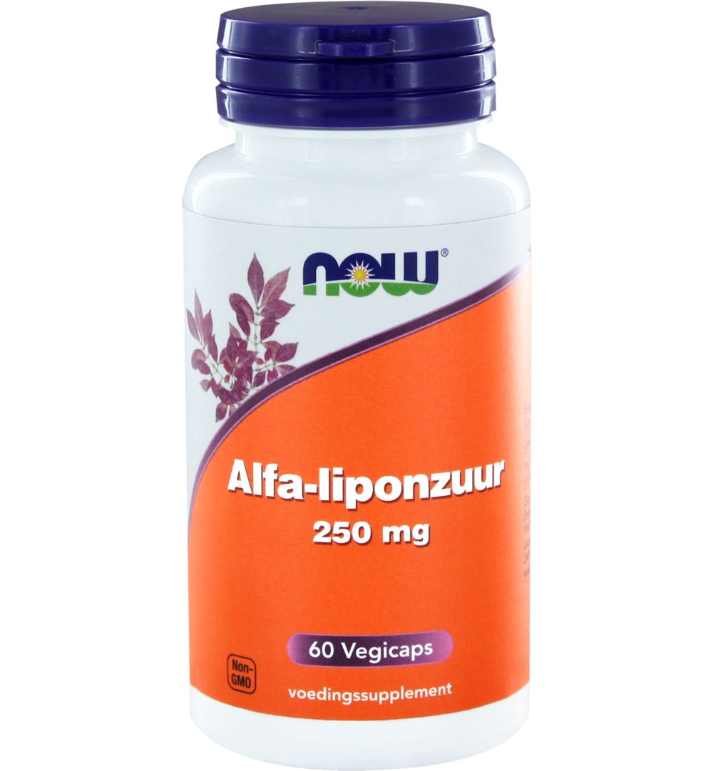 Now Alfa-liponzuur 250 mg (60 vega capsules)