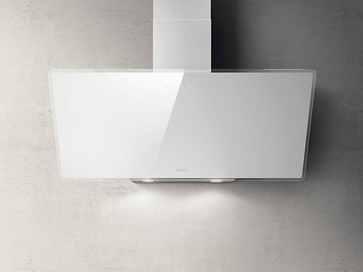Hotte inclinée blanc L. 90 cm Shire Elica