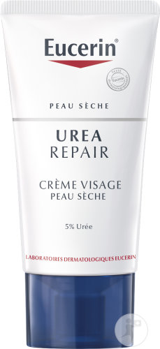 Eucerin UreaRepair Crème Visage 5% D'Urée Peau Sèche Tube 50ml