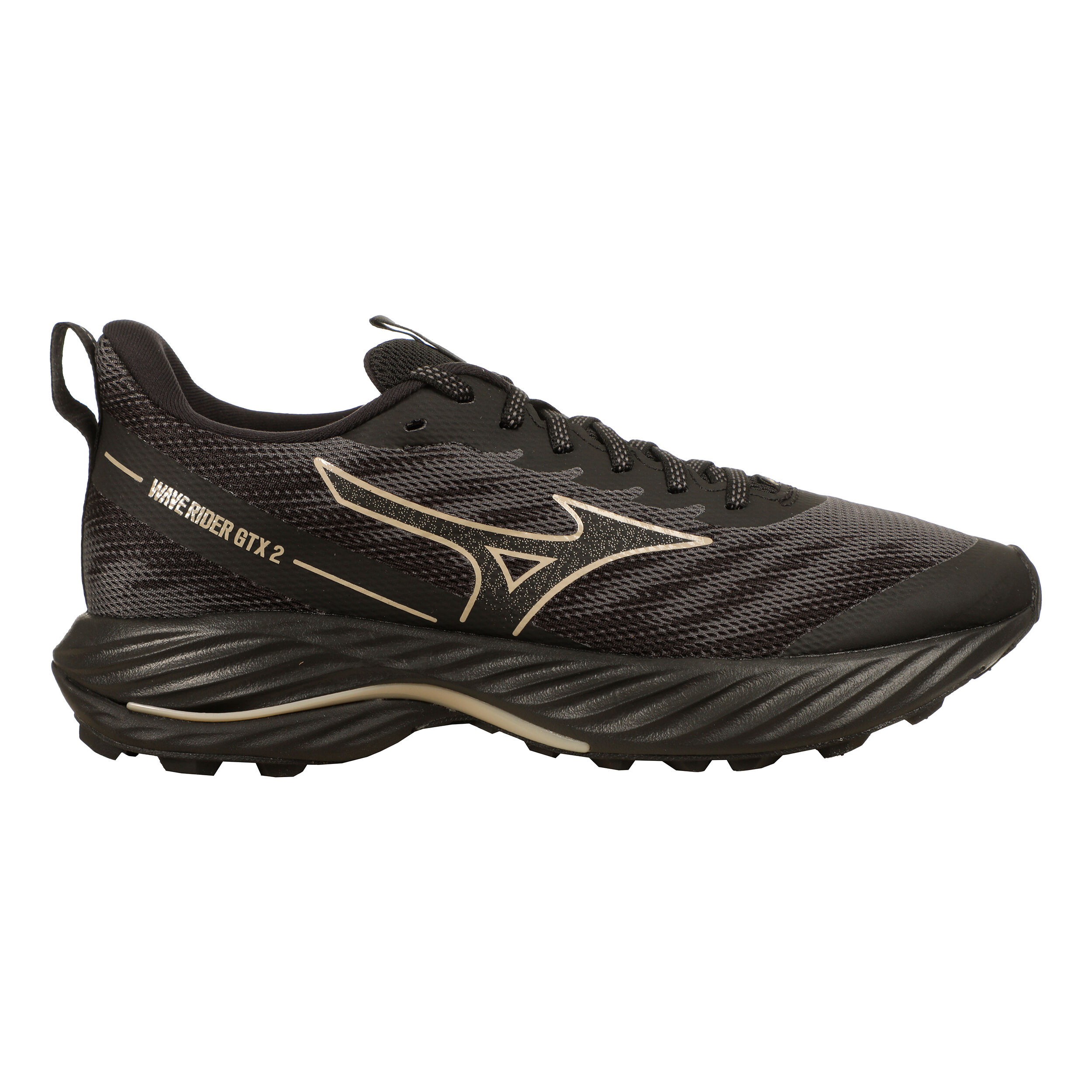 Mizuno Wave Rider GTX 2 Chaussure Trail Femmes - Noir , Or