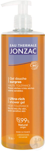 Eau Thermale Jonzac Gel Douche Haute Tolérance Hydratant Surgras Bio Flacon-Pompe 500ml