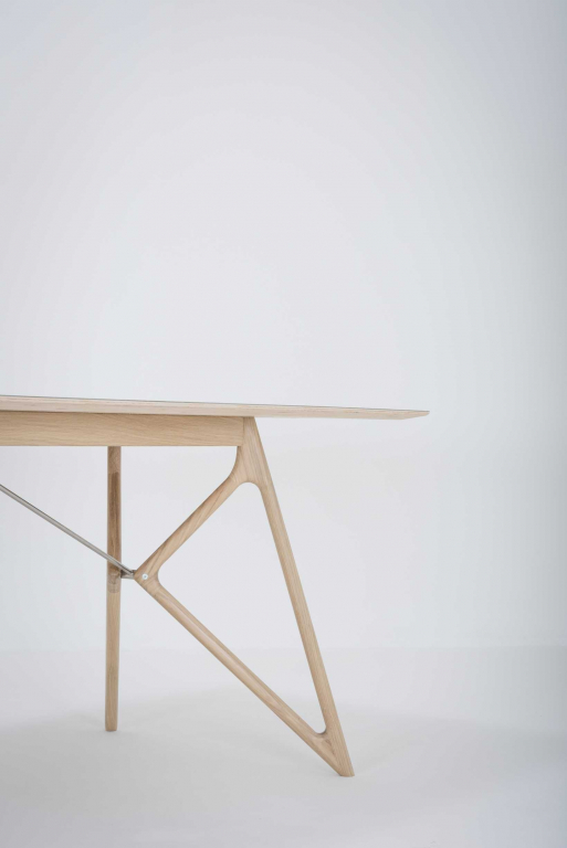 Gazzda Tink Tafel linoleum 200x90 whitewash Dark Olive