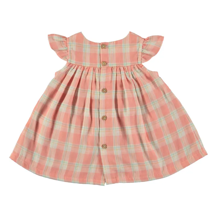 Tocoto Vintage Robe Baby à Carreaux | Rose