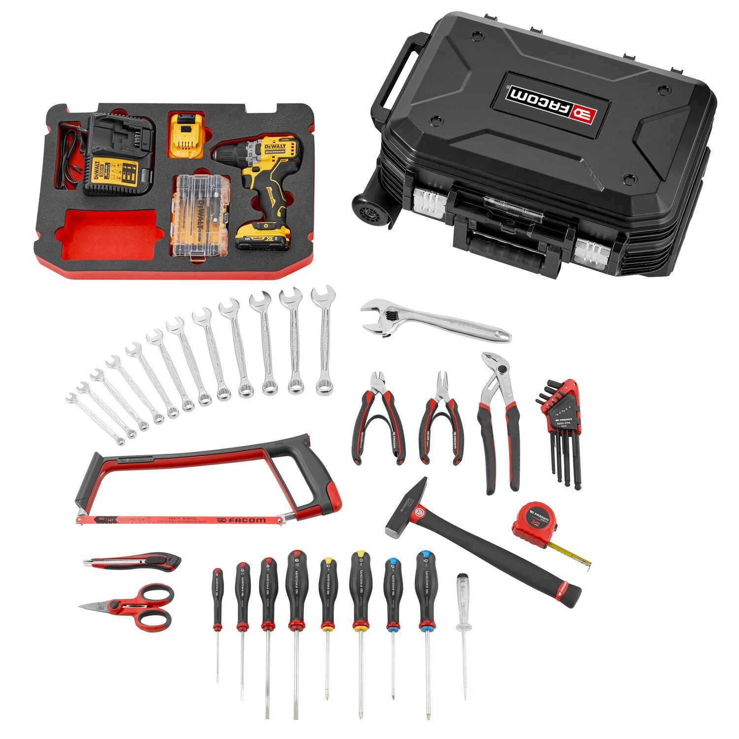 Facom Gereedschapskoffer Gevuld Facom/DeWALT - 68-delig - BV.R30CMD1PB