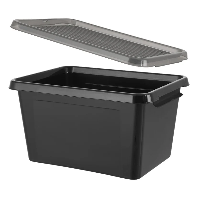 Oppbevaringsboks med lokk 15,5 l 39x29x21,5 cm
