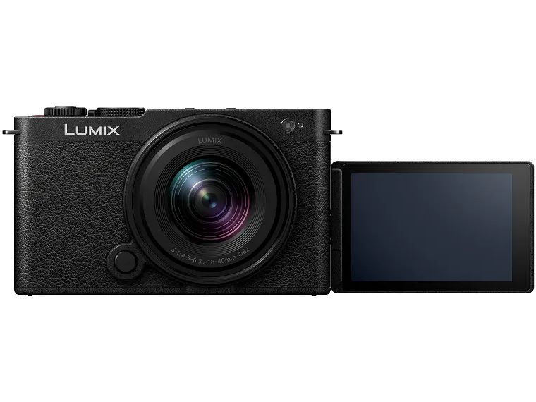 Panasonic Fotokamera Lumix S9 Schwarz Kit Lumix S 18-40 mm Kompakte Open-Gate spiegellose Vollformatkamera inklusive Objektiv