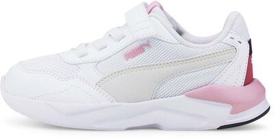 Puma X-Ray Speed Lite AC PS Sneaker, Puma White/Nimbus Cloud/Festival Fuchsia/Prism Pink