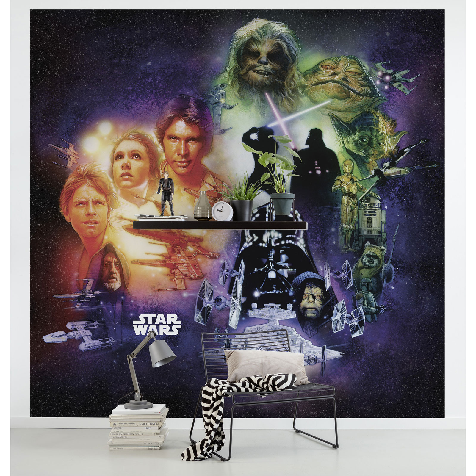 Vlies-Fototapete STAR WARS POSTER COLLAGE - 250x250 cm