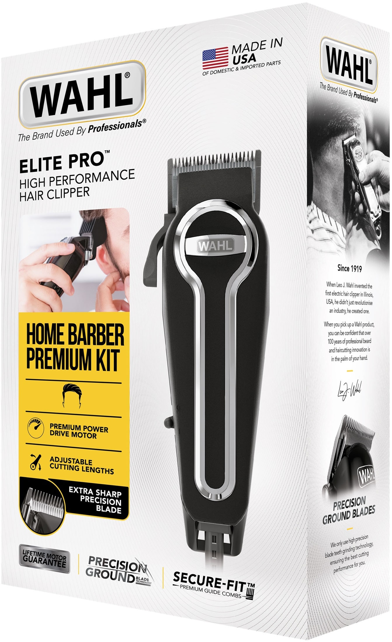 Wahl Haarschneider »Elite Pro 20106-0460« 10 Aufsätze Netz-Haarschneideset