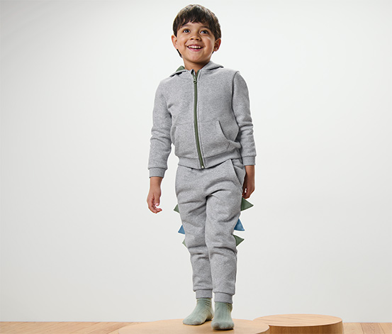 Kinder-Sweathose mit Dino-Applikation
