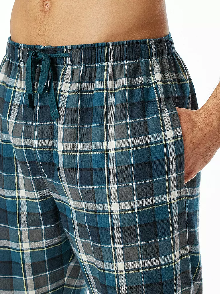 SCHIESSER Pyjama Hose blau