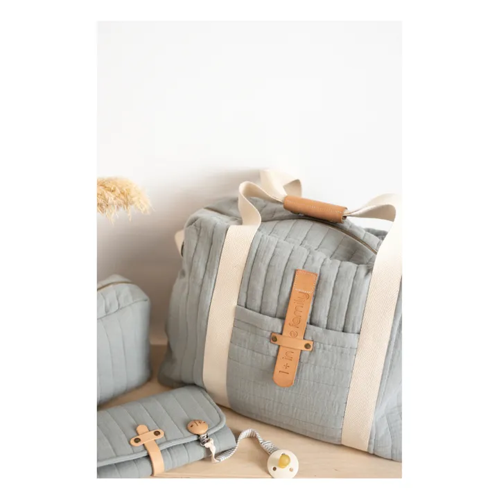 1+ in the family Sac Maternité Mousseline | Gris galet