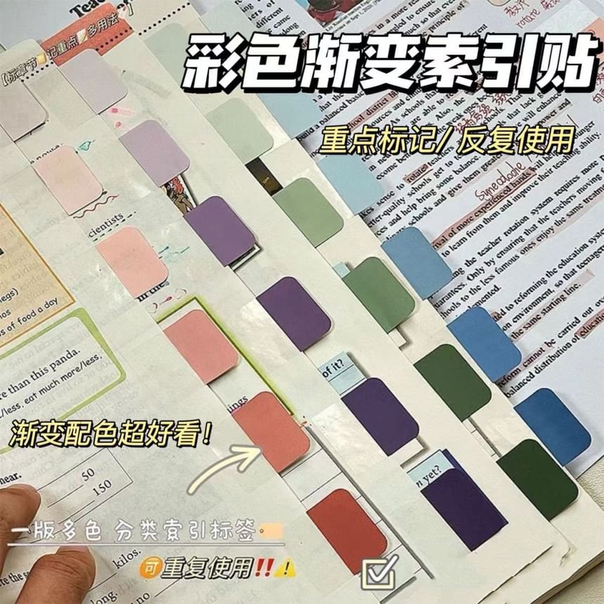 Yogow - Index Tab Sticky Notes (Verschillende ontwerpen)