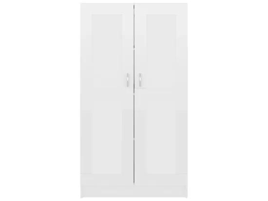 Bibliothèque Blanc brillant 82,5x30,5x150 cm Bois d’ingénierie