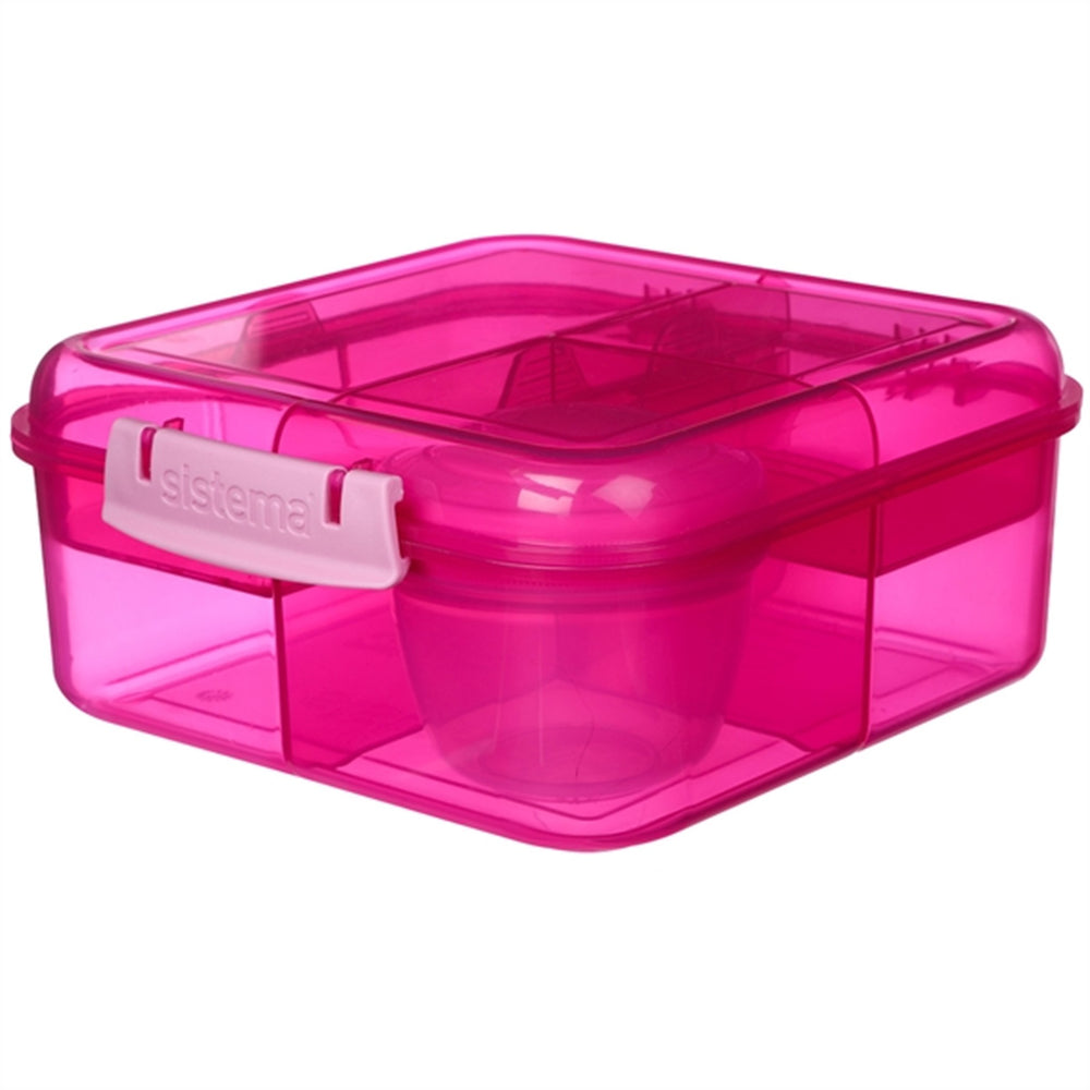 Bento Cube Madkasse 1,25 L Pink - Sistema