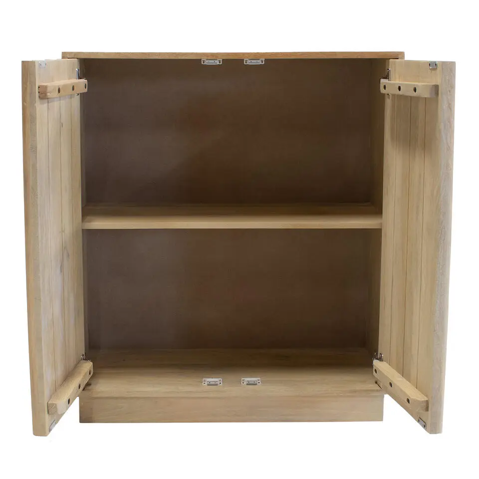 Dressoir Naturel Mangohout - 80x40x91cm - Nika