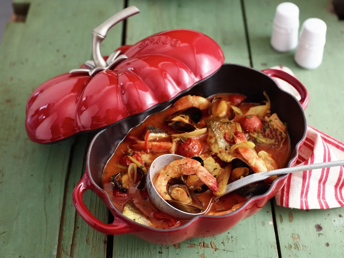 Staub braadpan Tomaat Kersenrood 25 cm / 3 L