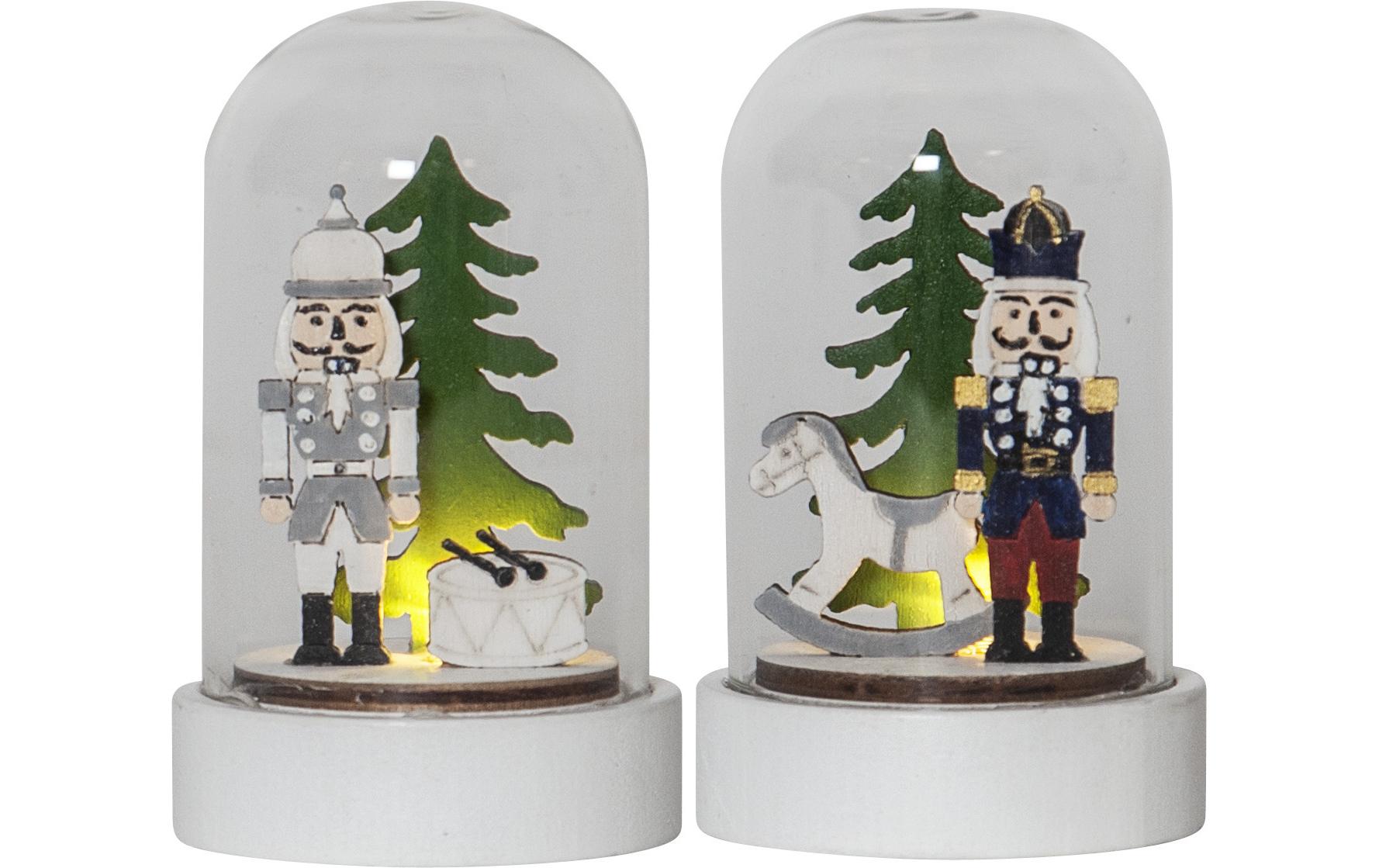 LED-Figur Nussknacker, 9 cm, 2 StückNussknacker im Wald