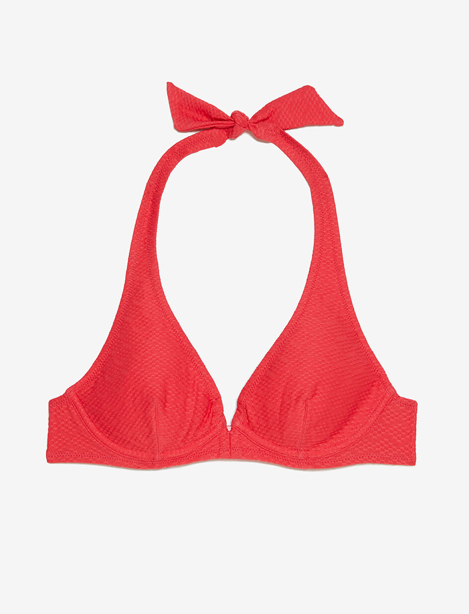 Maillot de bain triangle avec armatures - rose groseille