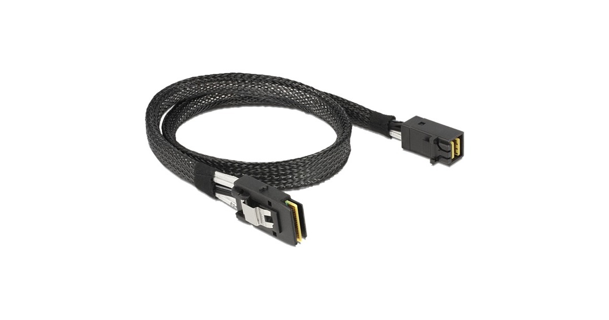 DeLOCKMini SAS HD SFF-8643 > Mini SAS SFF-8087, 0,5m kabel  (Zwart, 83388)