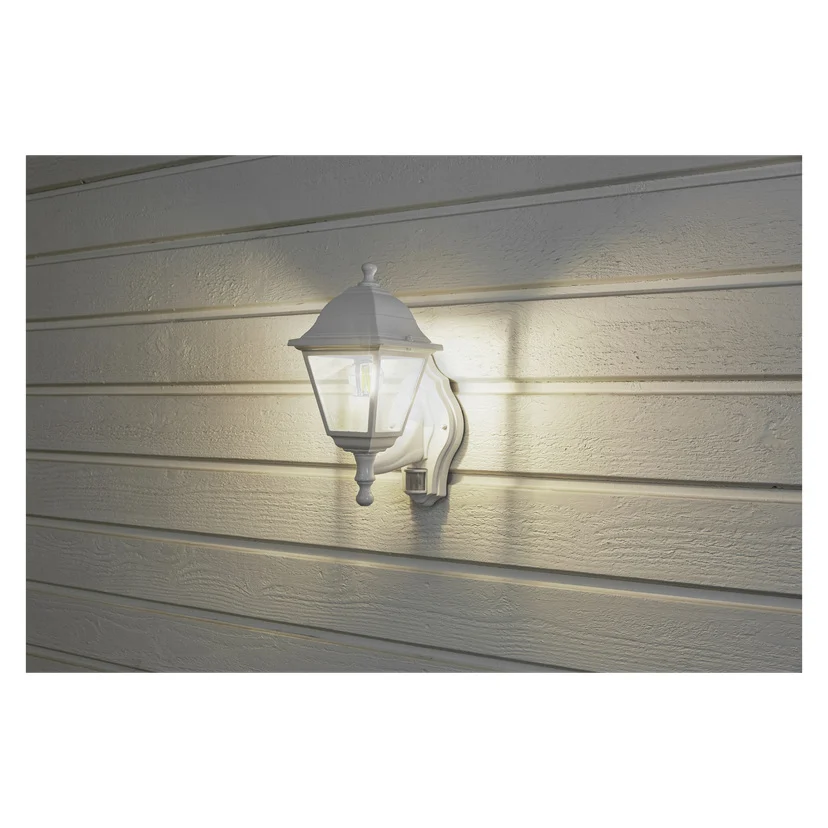Vegglampe med bevegelsessensor IP44 E27