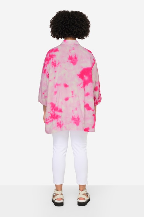 Musselin-Hemdbluse, Batikmuster