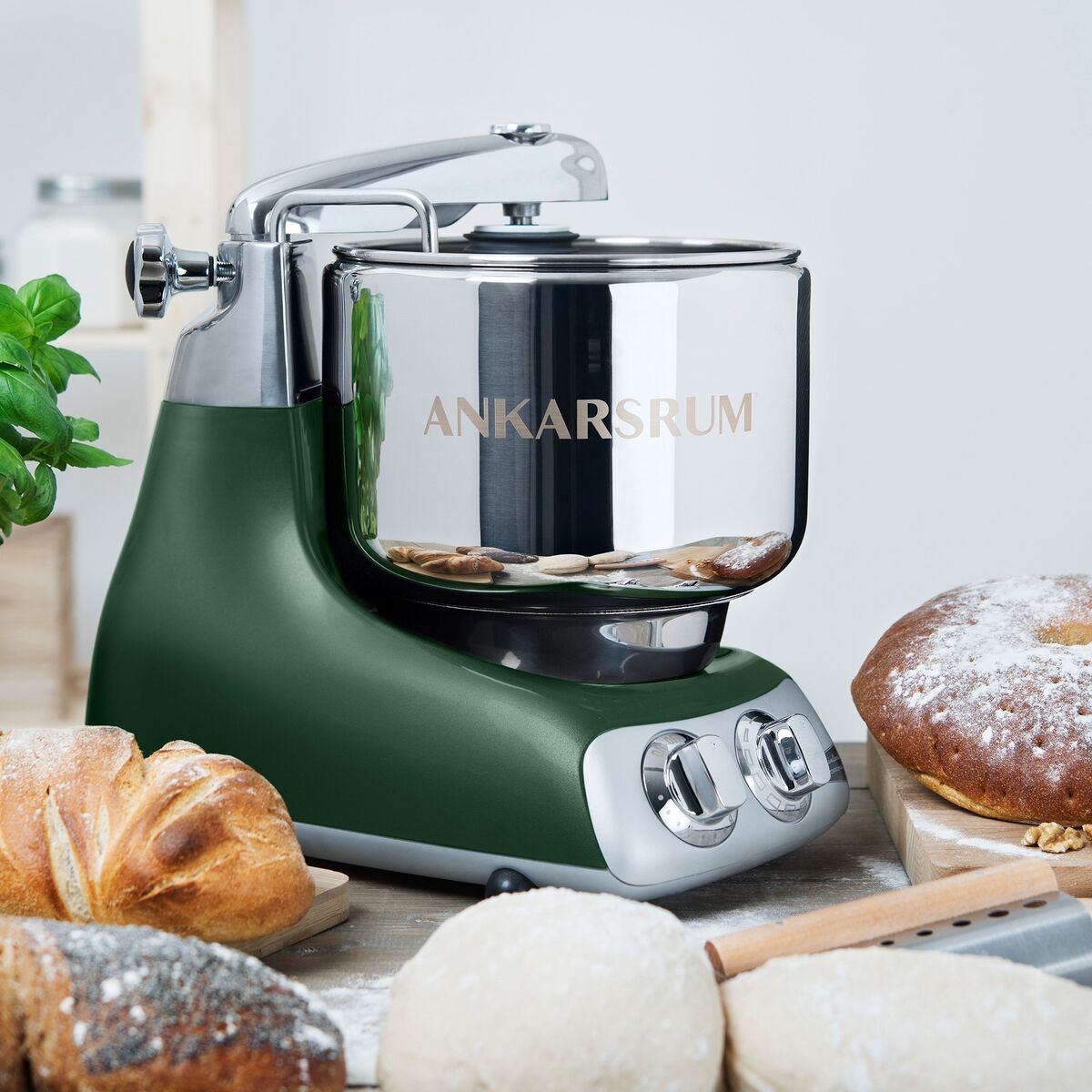 AKM 6230 Kjøkkenmaskin + deluxepaket, forest green