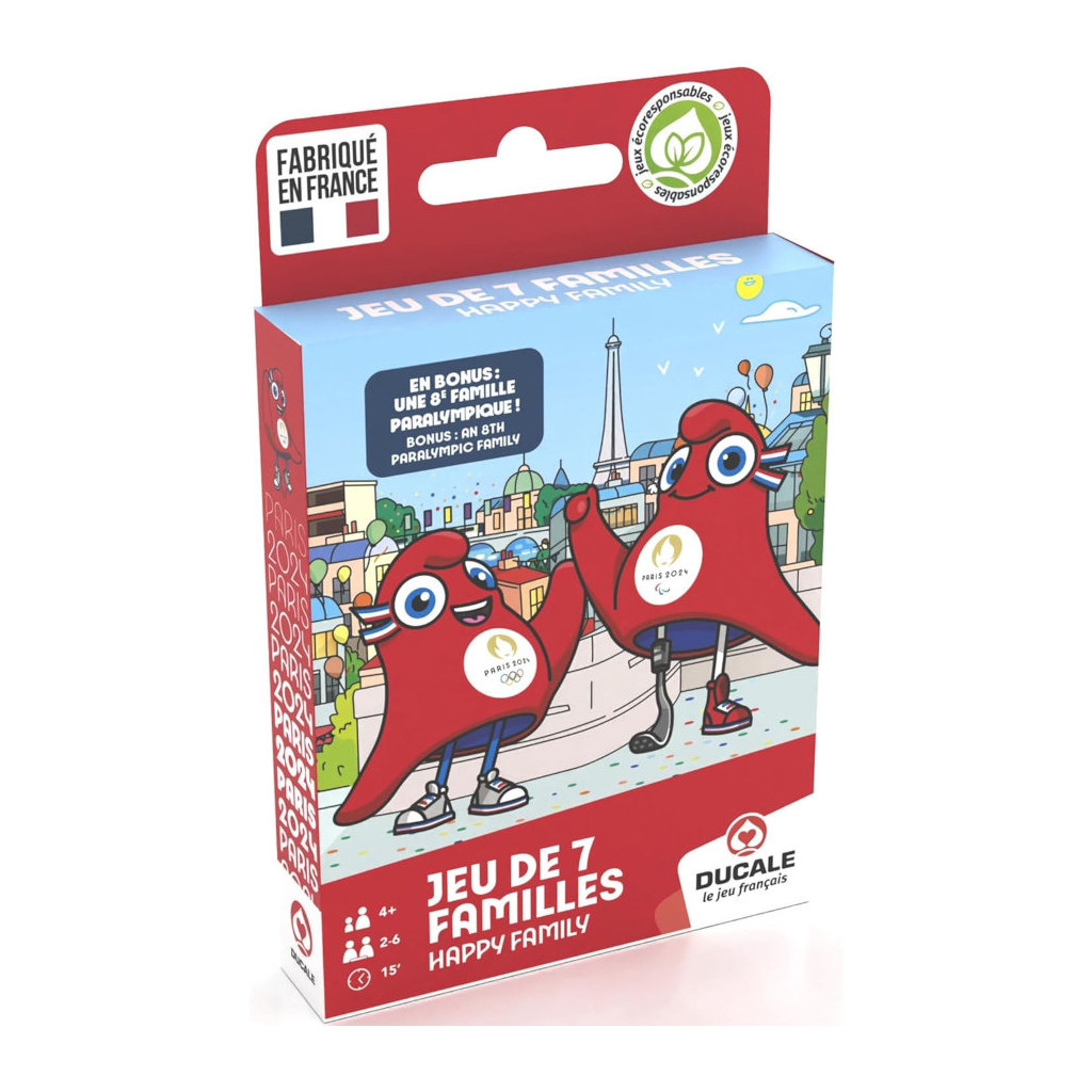 Jeu de 7 Familles - Mascotte JO Paris 2024