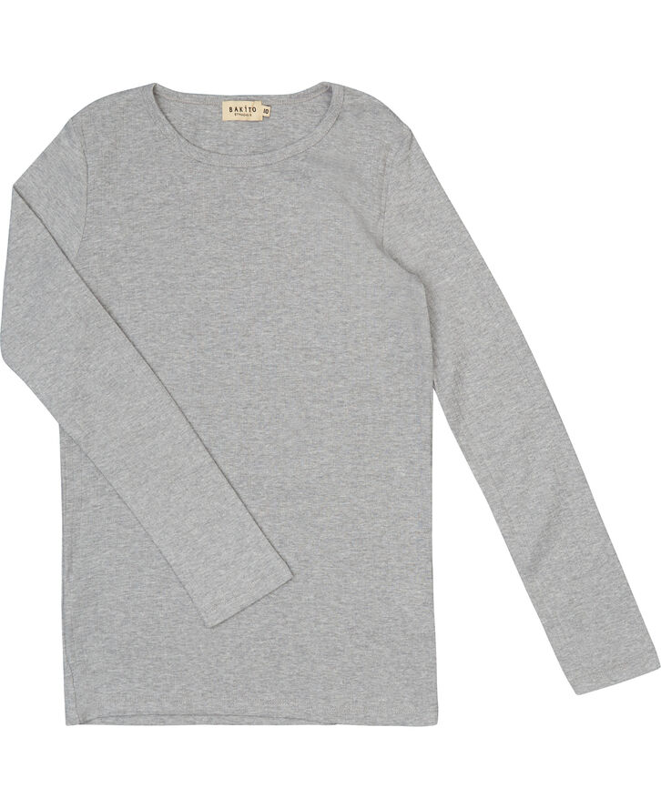 Magasin du Nord Collection Mulle 1G long sleeve T-shirt - Organic GOTS Grey melange