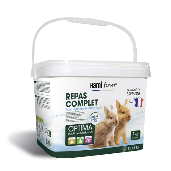 Repas complet pour lapin toy & jeune lapin 7kg