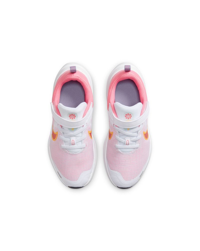 Chaussures Nike Downshifter 12 Blanc & Rose pour enfant