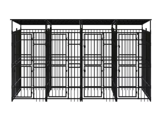 Chenil cage enclos pac noire 384 x 192 x 200 cm 02_0041765