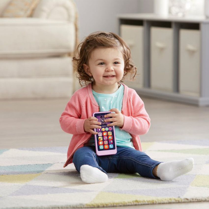 Téléphone éducatif Emoti'Fun - Rose - Ecru