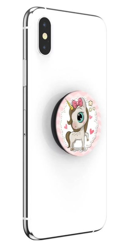 PopGrip Basic Finger Griff Halterung für Smartphones / Tablets (70111) - Unicorn Pony