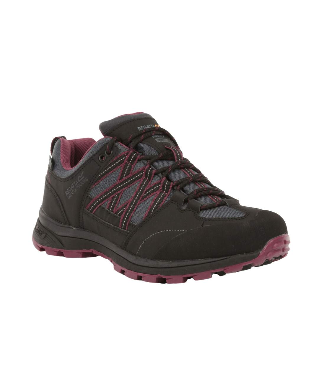 Regatta - Chaussures de randonnée SAMARIS - Femme (Noir/violet) - UTRG3702