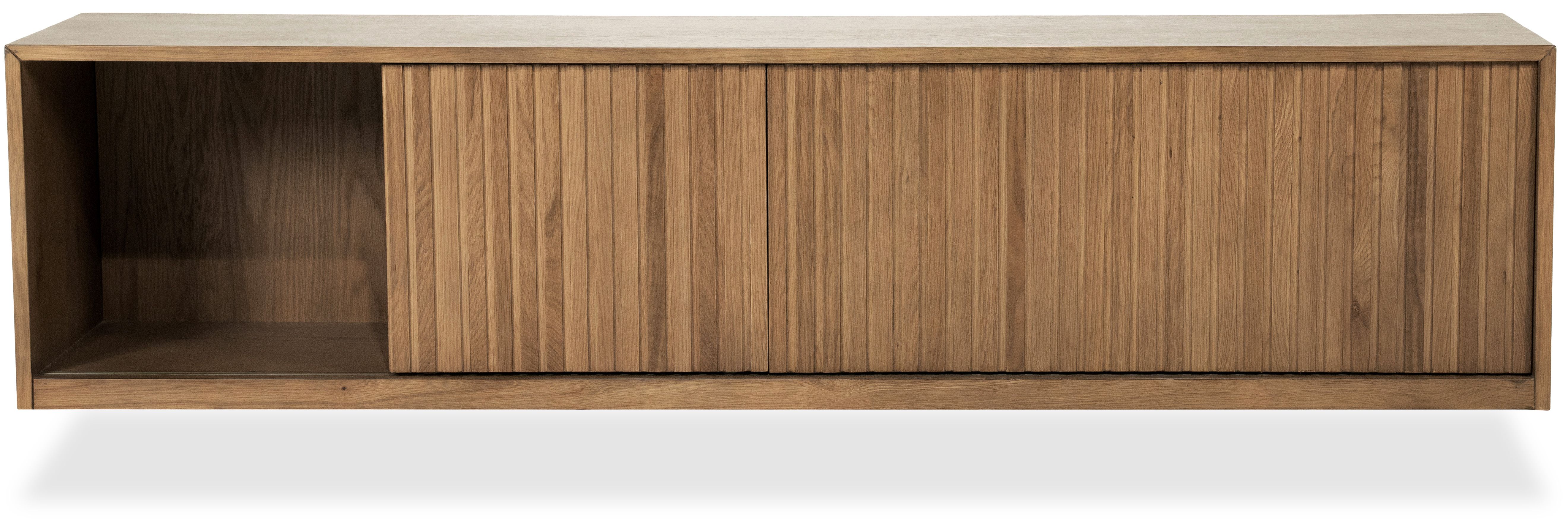 Hangend tv-meubel 96381 bruin Milo B180 x D42 x H43 cm