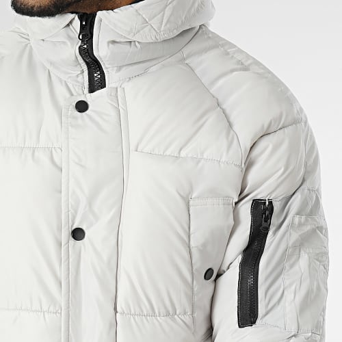 Doudoune Capuche Longue Blanc