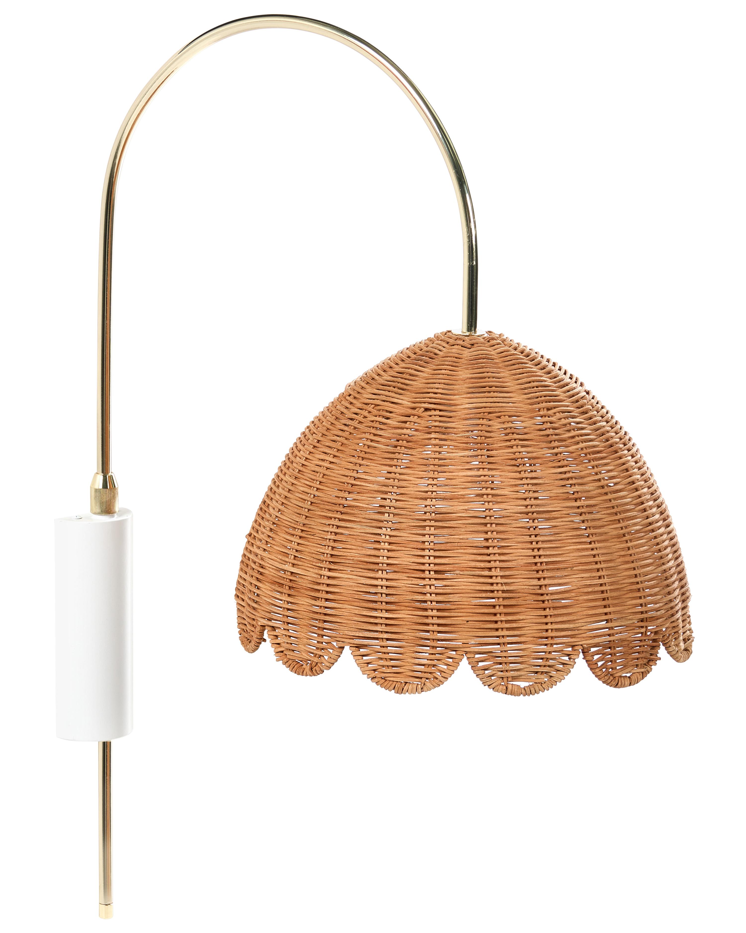 Wandlamp VALUKKAI Rotan Natuurlijk