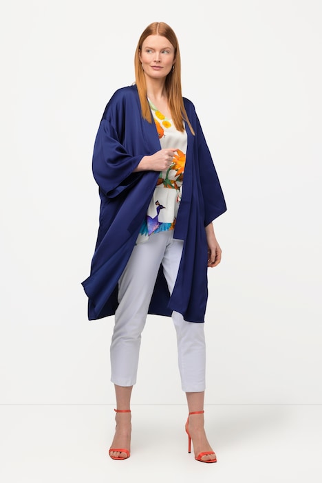 Kimono, Schalkragen, weite 3/4-Ärmel